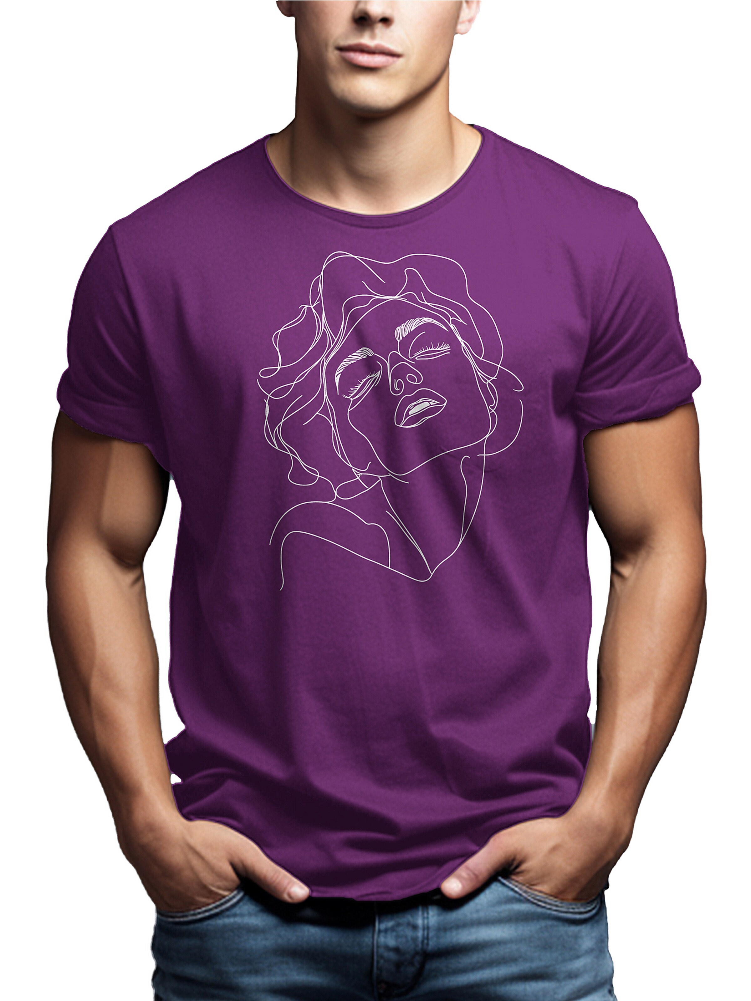 MAKAYA Shirt 'Norma' in Purple