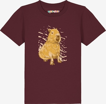 watabout.kids Shirt 'Capybara' in Red: front