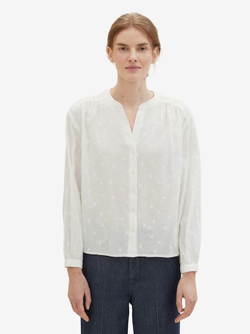 TOM TAILOR - Blusa em branco: frente