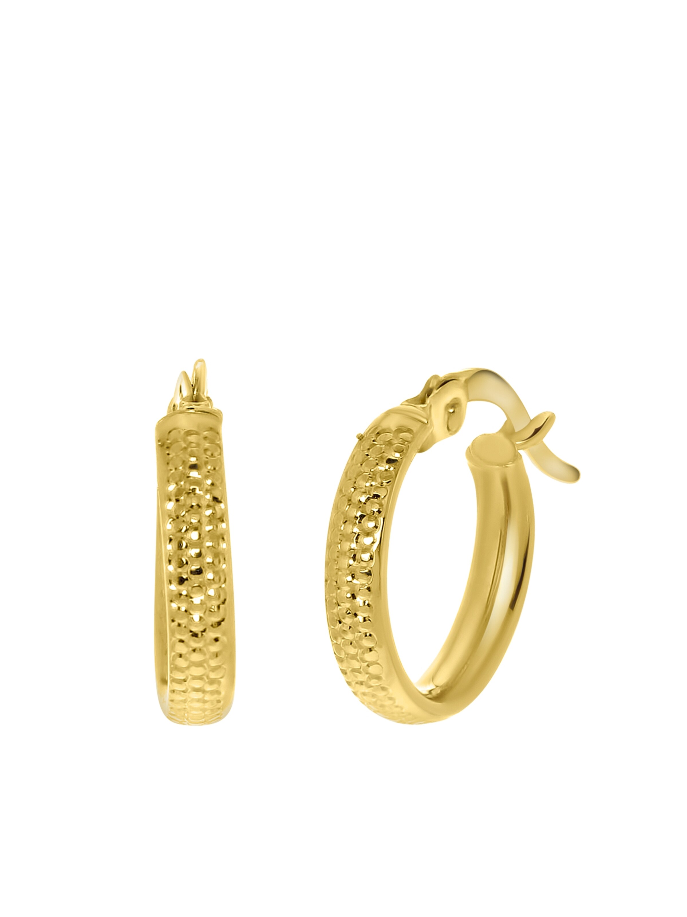 Lucardi Earrings in Gold: front