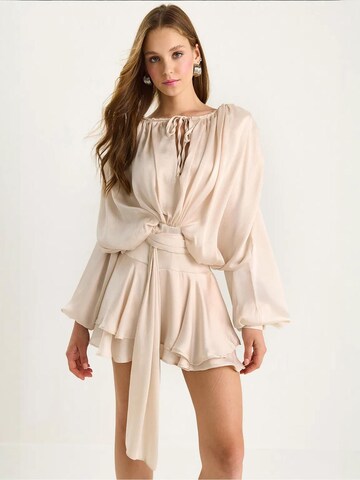 Robe Bianco Lucci en beige : devant
