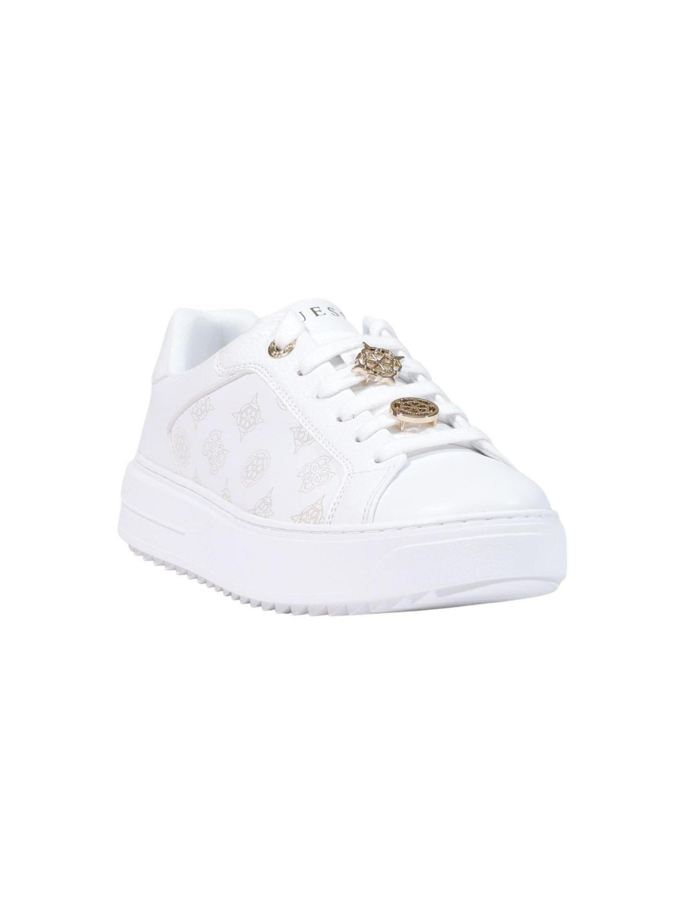 Baskets basses 'DUENA FLFDUE ELE12' GUESS en blanc