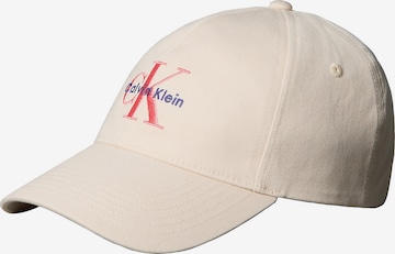 Casquette Calvin Klein en beige : devant