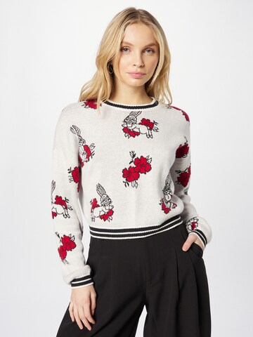 HOLLISTER Sweater in White: front