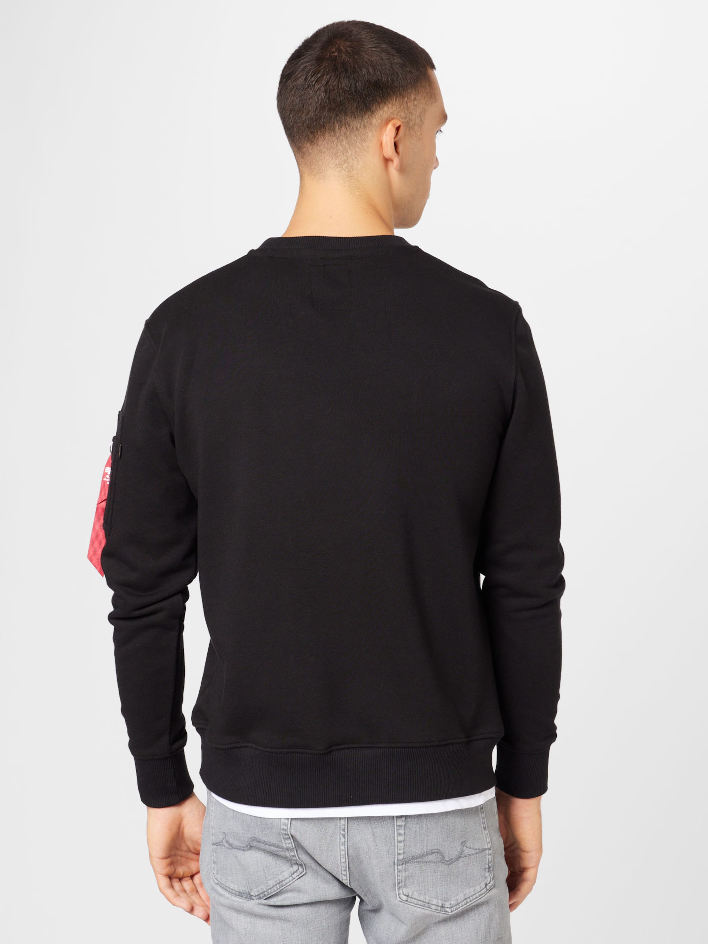 Alpha industries top sweatshirt black