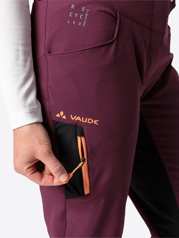 VAUDE Regular Outdoor trousers 'Qimsa' in Red