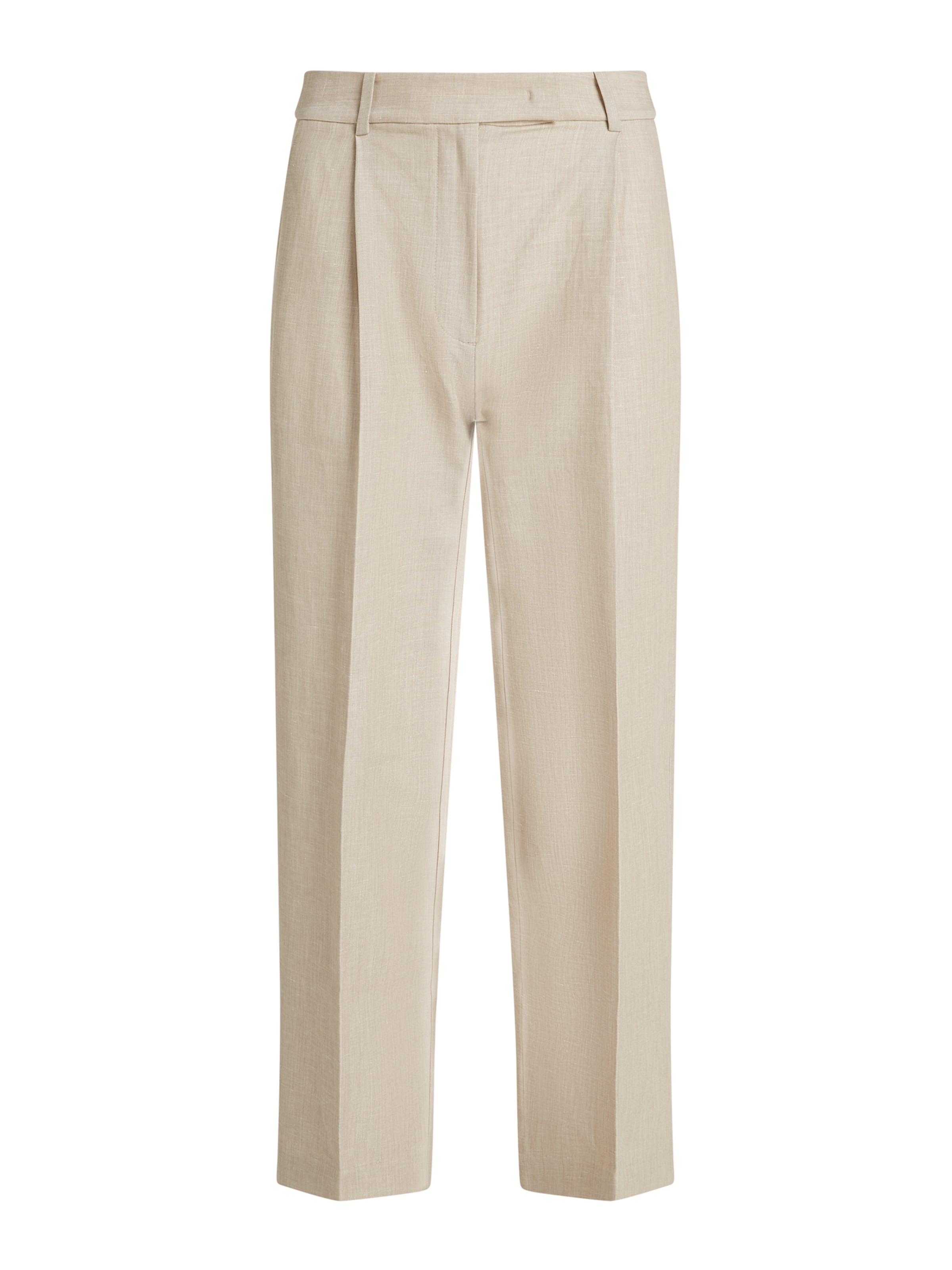 TOMMY HILFIGER - Regular Calças com pregas em bege: frente