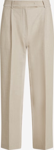 TOMMY HILFIGER Regular Pleat-front trousers in Beige: front