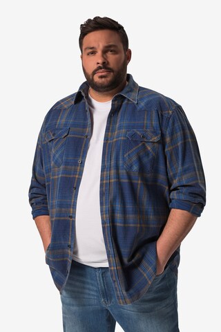 John F. Gee Regular fit Button Up Shirt in Blue: front