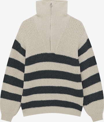 Pull&Bear Trui in Beige: voorkant