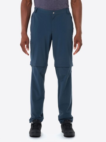 VAUDE Regular Outdoorbroek 'Yaras' in Blauw: voorkant