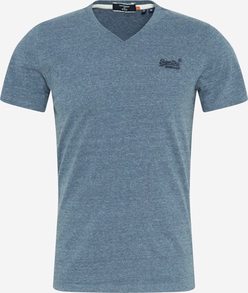 T-Shirt Superdry en bleu : devant