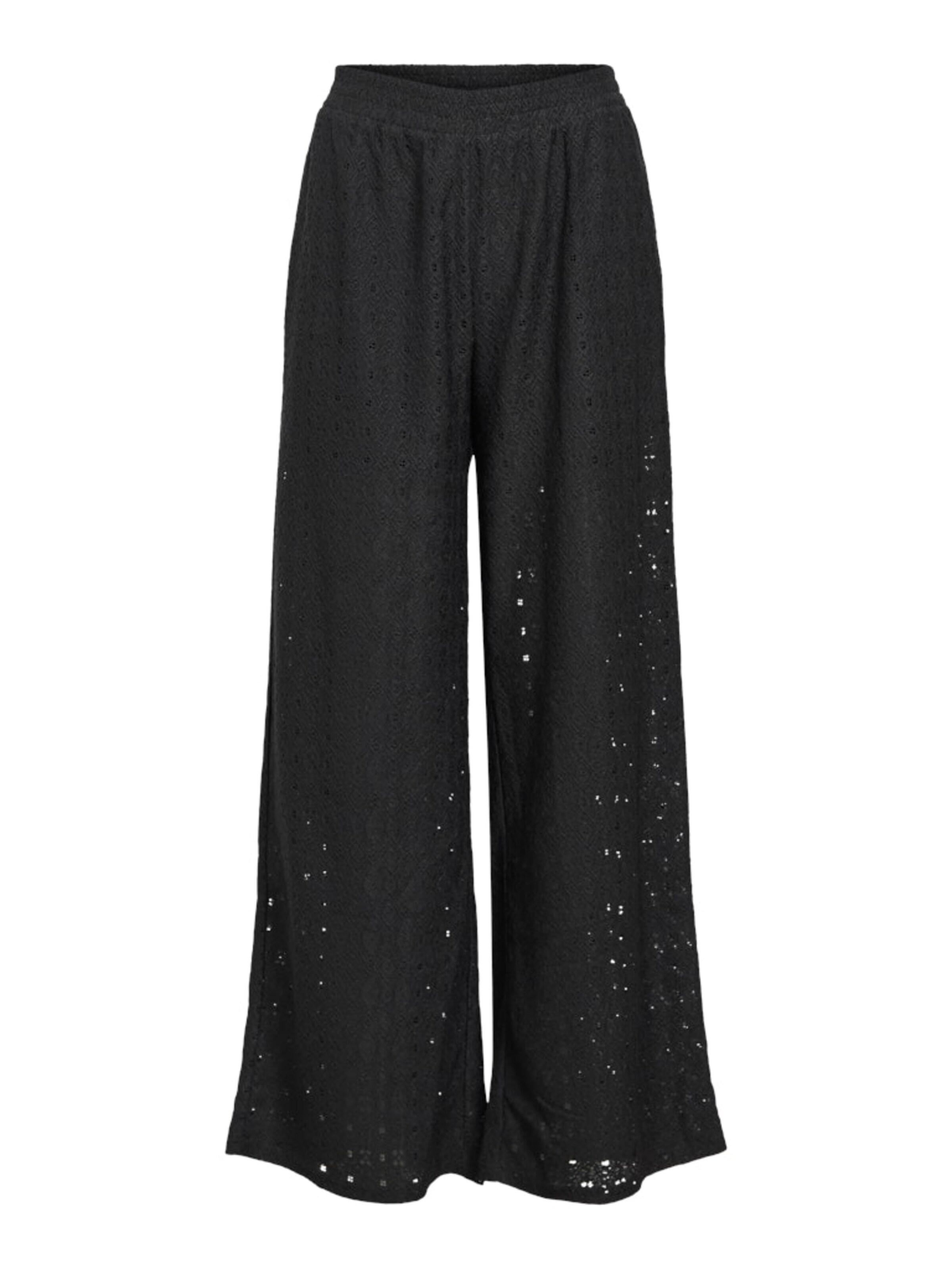 OBJECT - Perna larga Calças 'OBJLAILA' em preto: frente