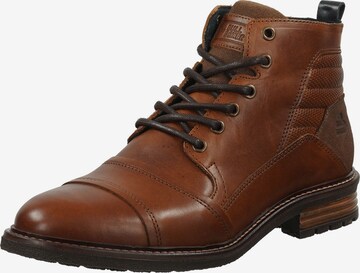 BULLBOXER Lace-Up Boots in Brown: front