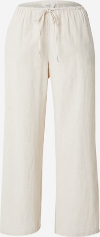 Wide Leg Pantalon 'Dina' Gina Tricot en beige : devant