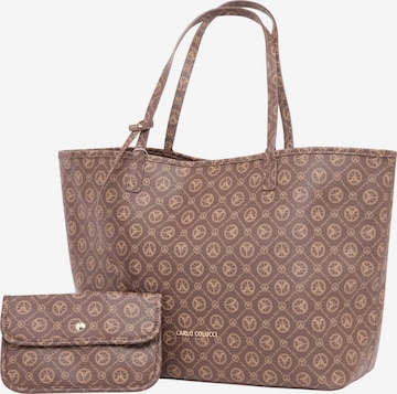 Carlo Colucci Shopper 'De Ferri' in Brown: front