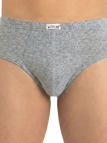 ÖTS Slip 'ÖTS Herren Slip Unterhose' in Grau: Vorderseite