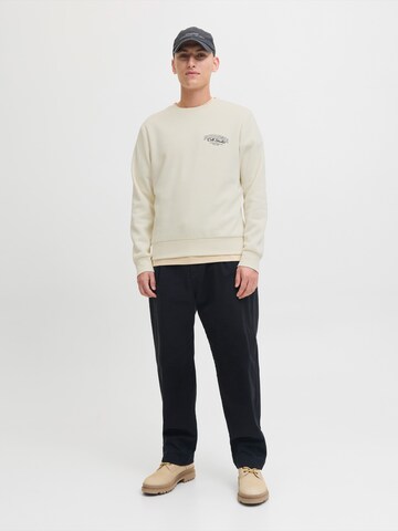 Bluză de molton 'JJMAKOTO' de la JACK & JONES pe alb