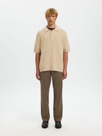 SELECTED - Jersey en beige