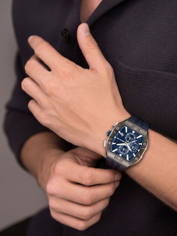 CERRUTI 1881 Zegarek analogowy 'Chronograph Macerata' w kolorze niebieski