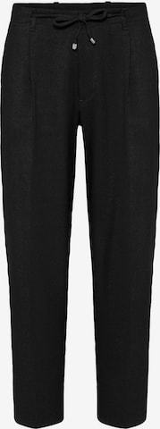 Antiochregular Hlače s naborima - crna boja: prednji dio