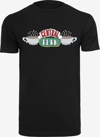 T-Shirt 'Central Perk Sketch' F4NT4STIC en noir : devant