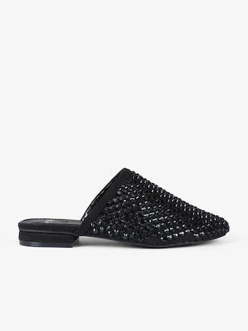 Clogs di EXE in nero: frontale