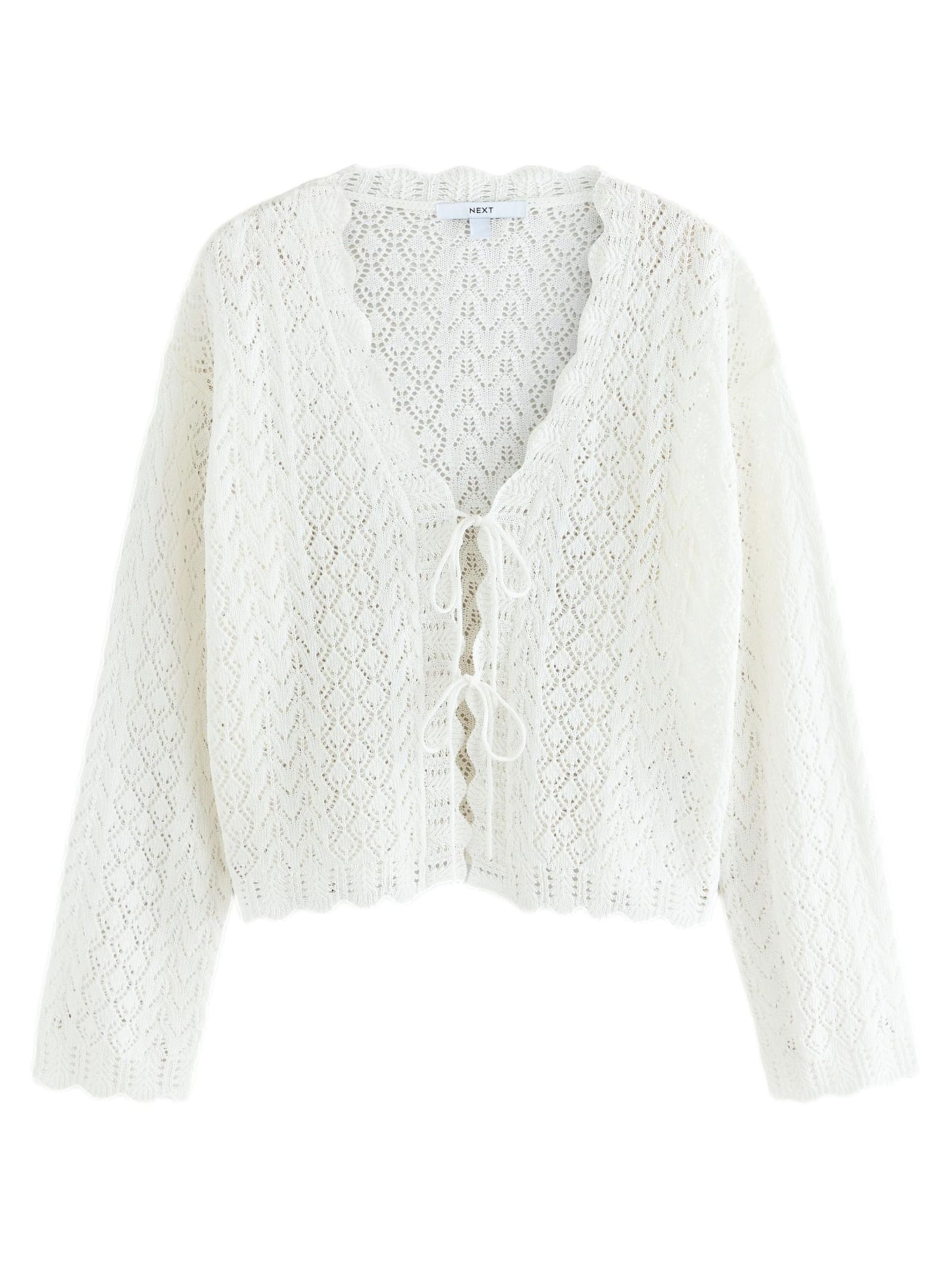 Next Cardigan i hvid: forside