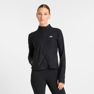 Veste de survêtement new balance en noir : devant