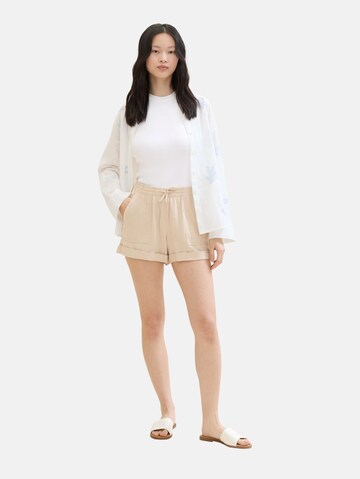 TOM TAILOR DENIM Loosefit Shorts in Beige