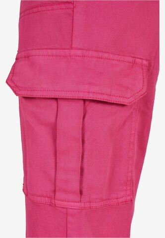 Effilé Pantalon cargo Urban Classics en rose