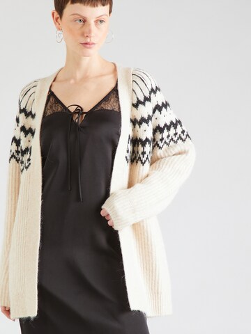 GAP Kofta 'FAIRISLE' i beige: framsida