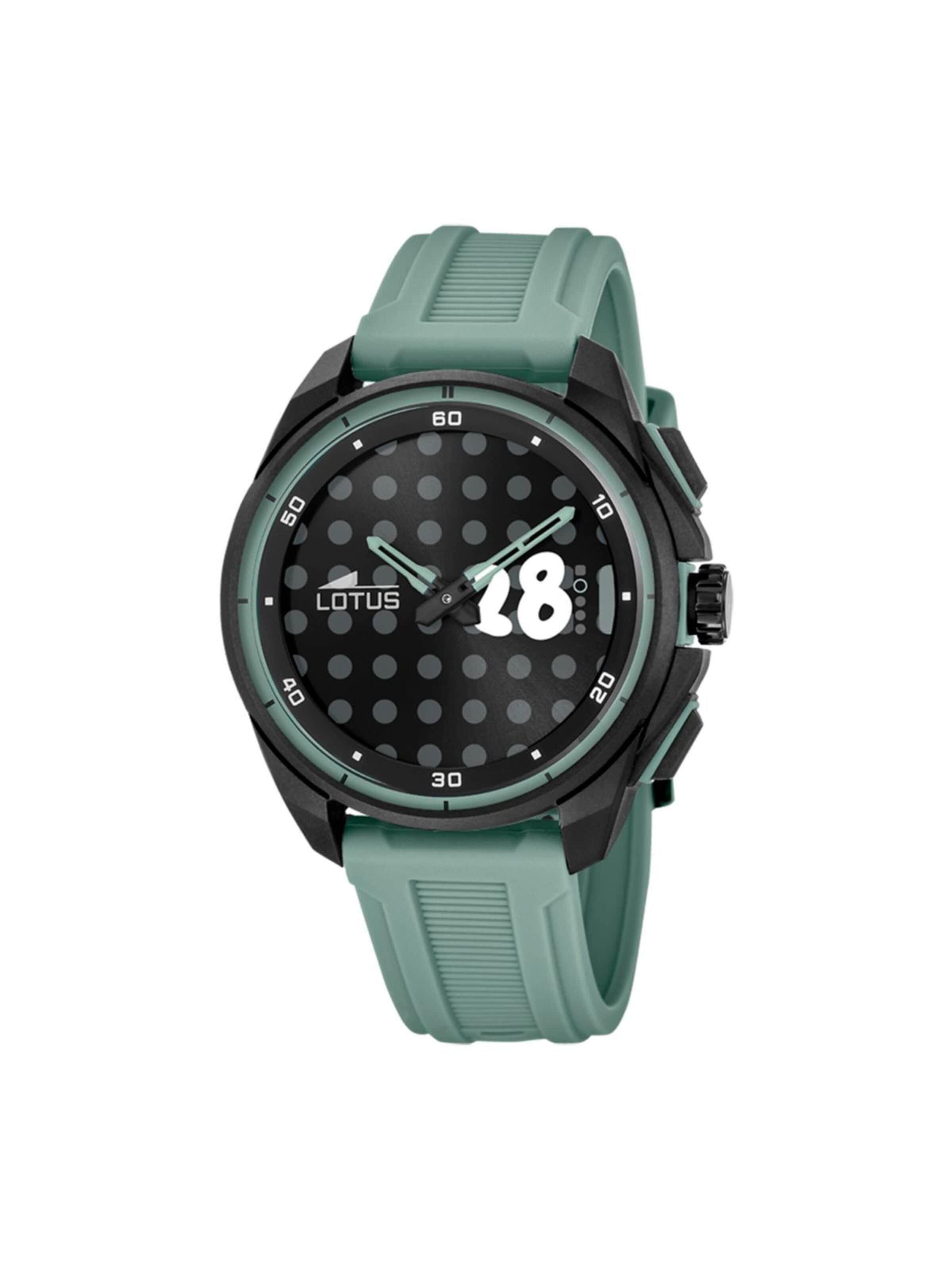 Montre digitale Lotus en vert : devant