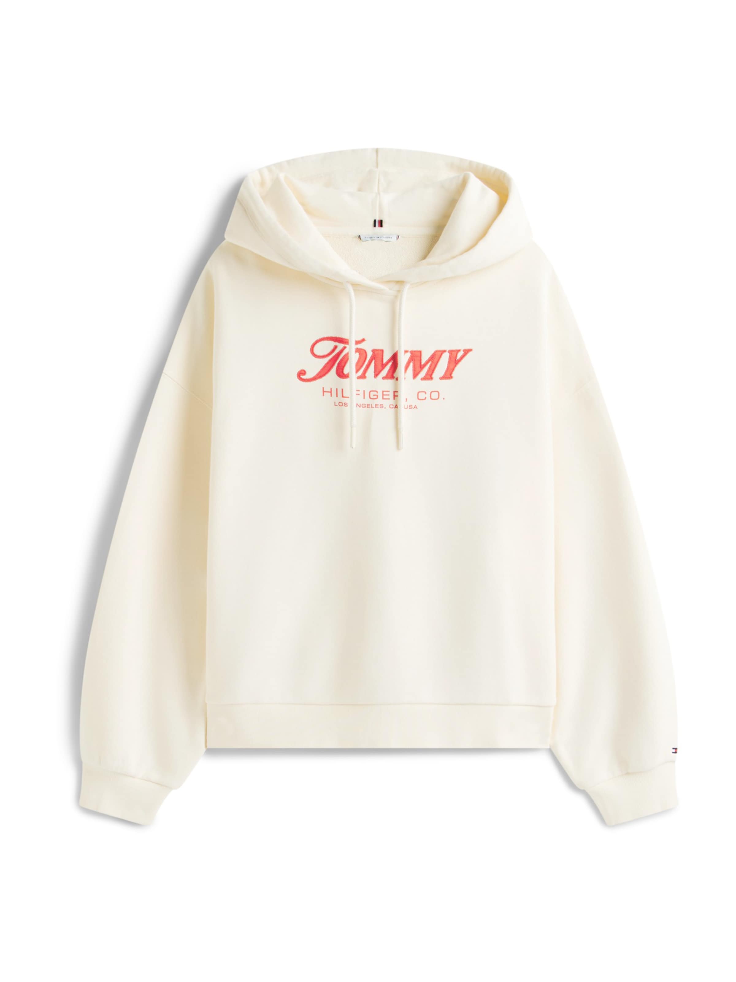 Tommy Hilfiger Curve Sweatshirt in creme / hellrot, Produktansicht