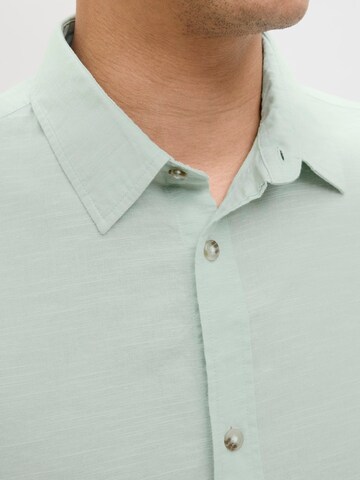 JACK & JONES Comfort fit Button Up Shirt 'JJESUMMER' in Green