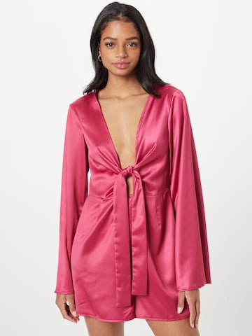 Missguided Overal – pink: přední strana