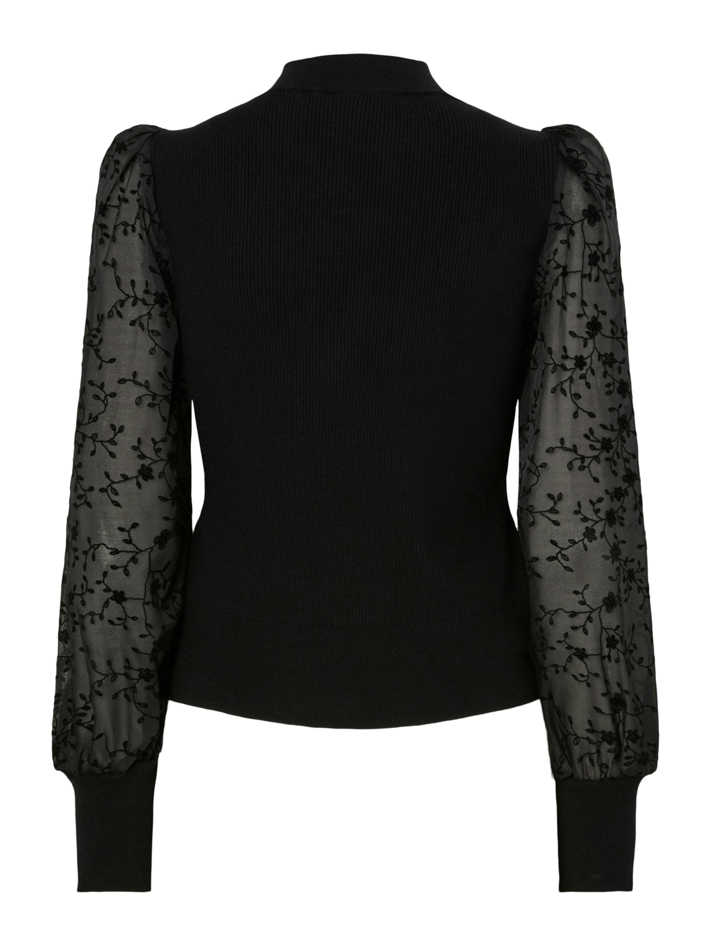 YAS Sweter 'YASDotme' w kolorze czarny