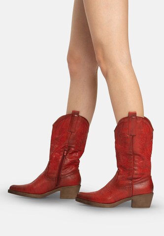 Elara Comwboystøvler i rød