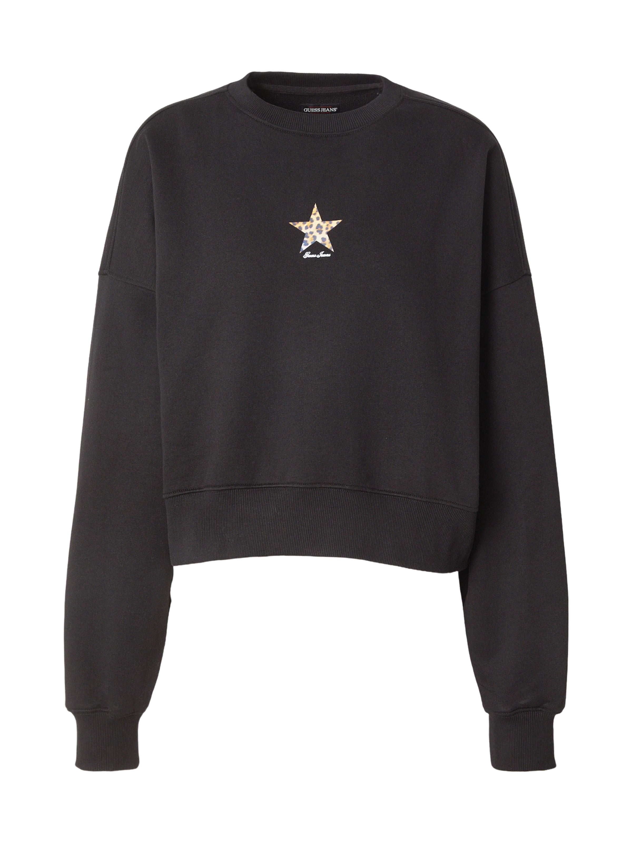GUESS JEANS - Sudadera en negro: frente
