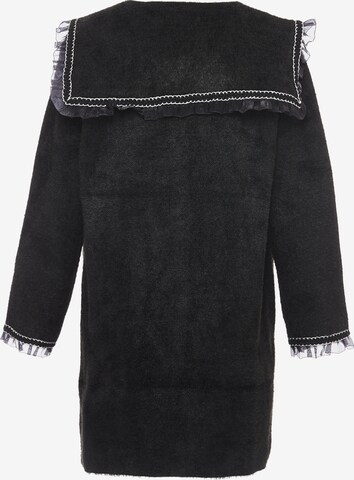 ALARY Knitted Coat in Black