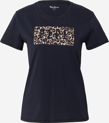 Pepe Jeans T-shirt 'CRISTINA' i blå: framsida