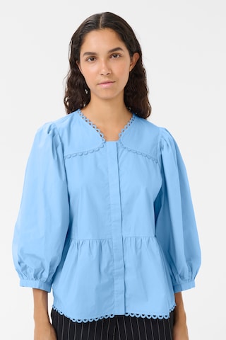 KAREN BY SIMONSEN Blouse 'Annabelle' in Blauw: voorkant