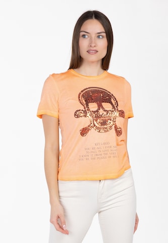 T-shirt 'Bone' Key Largo en orange : devant