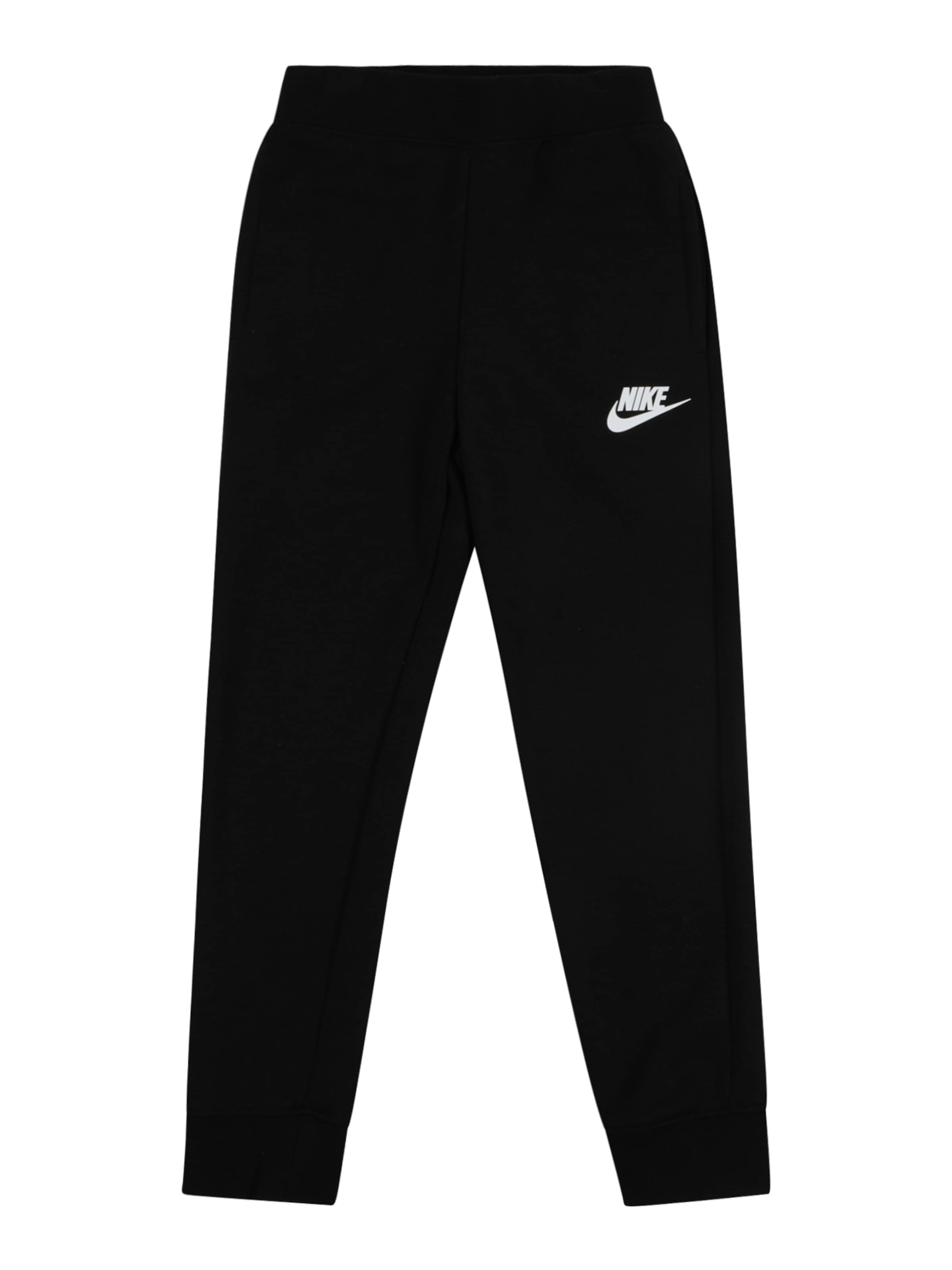 Nike Sportswear - Tapered Pantalón 'Club Fleece' en negro: frente
