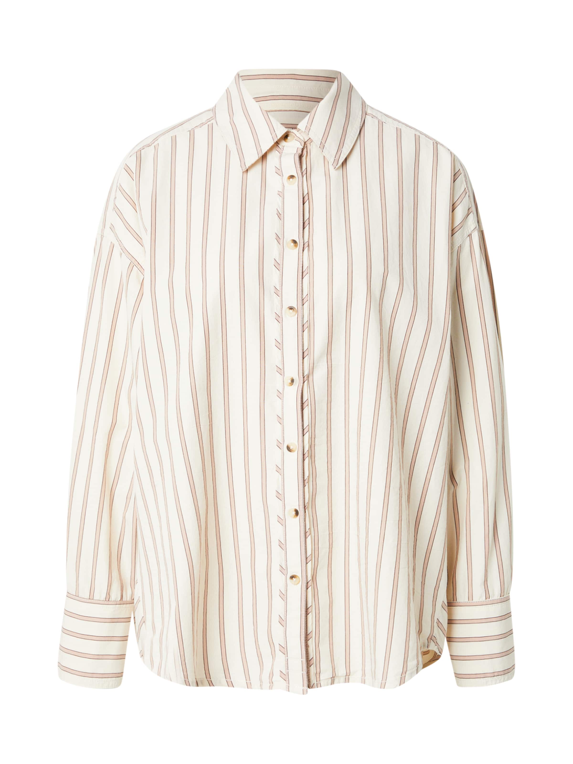 Free People Блуза в бежово: отпред