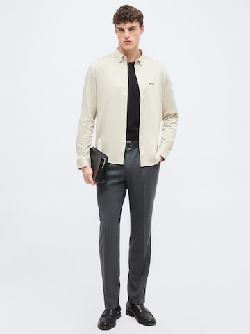 BOSSRegular Fit Košulja 'Motion' - bež boja
