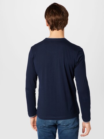 TOM TAILOR Shirt 'Serafino' in Blau