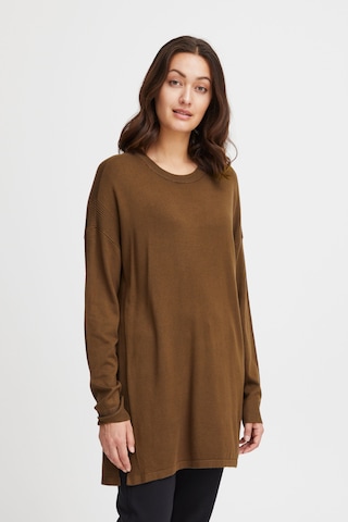 Fransa Sweater in Brown: front