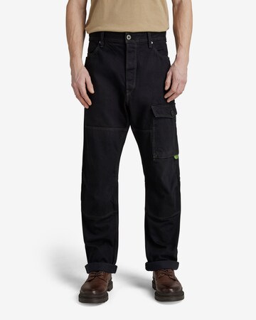 Loosefit Pantalon cargo G-Star RAW en noir : devant