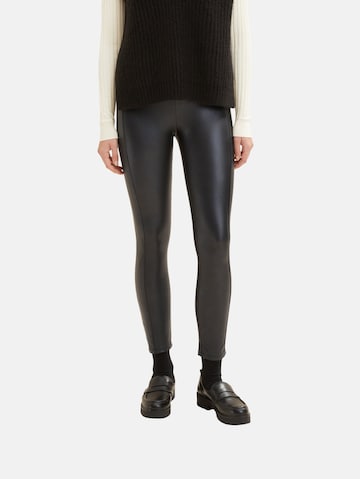 Skinny Leggings de la TOM TAILOR pe negru: față